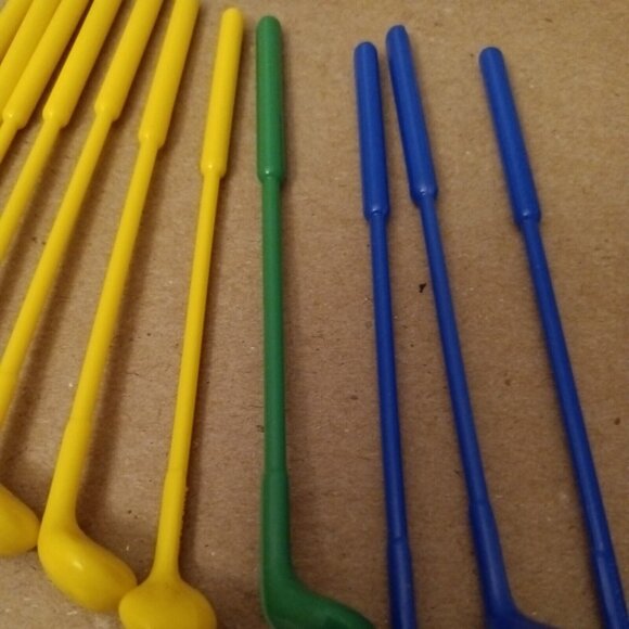 Vintage Golf Club Cocktail Stirrers Lot 24 Happy Hour Drink Bar Swizzle Sticks - Picture 5 of 7